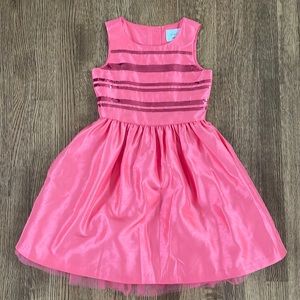 Dressed Up by Gymboree Girls Taffeta Dress with Sequin Bodice and Tulle Lining